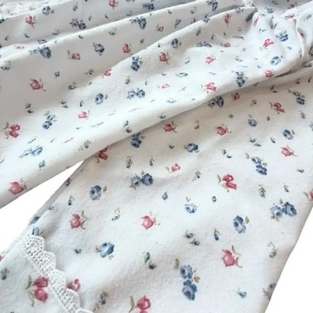 American Girl Emily Pajama Top for Girls M Retired White Floral Vintage 2006 Y2K